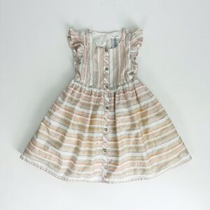 MAX STUDIO Striped Ruffle Dress | Size 5T